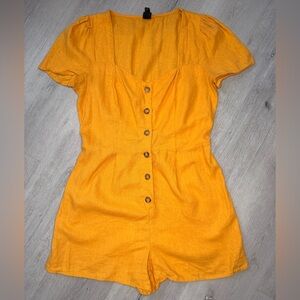 Wild Fable Mustard Yellow Romper Size M